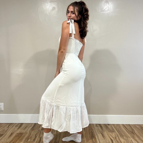 Reformation Nikita Dress | Ivory ๐SALE๐ NEW - Picture 4 of 16